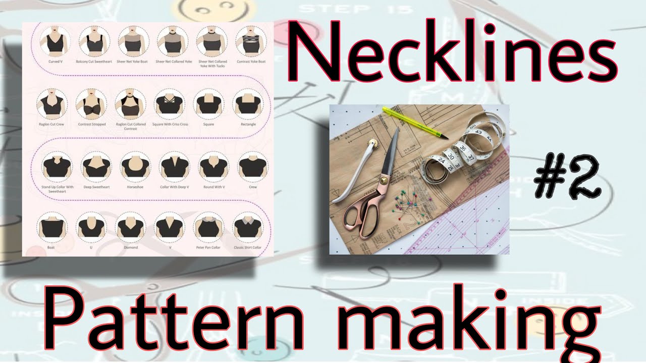 Neck lines in Pattern Making / Types of Necklines / #2 Pattern making from Beginning /#Srithi vlogs