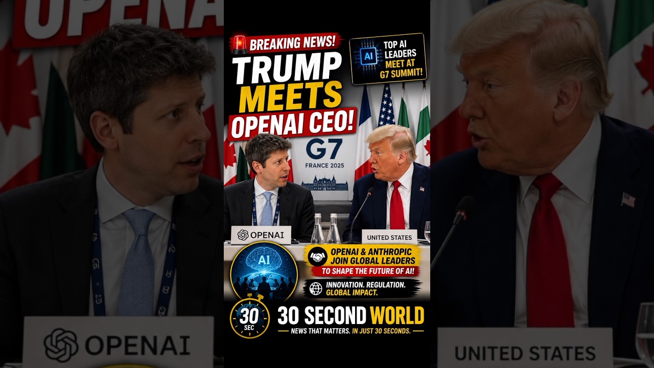 Трамп присоединился к главе OpenAI на обсуждении ИИ в рамках G7 во Франции