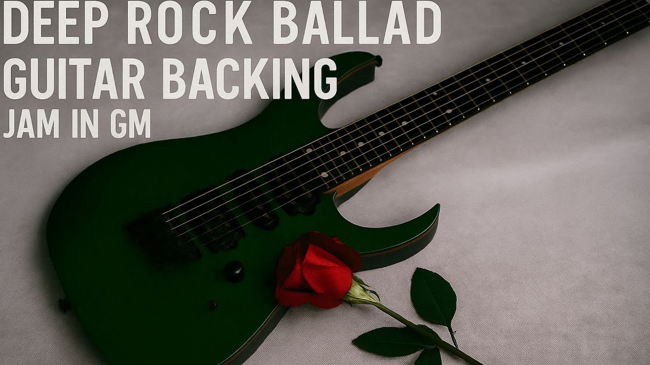 Deep Rock Ballad Guitar Backing Track Jam in G Minor