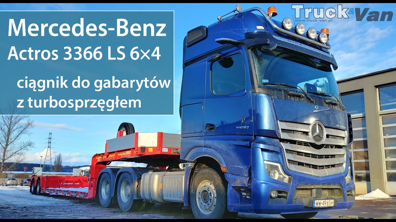 Zimowy test Mercedes-Benz Actros 3363 LS 6×4 turbosprzęgło, X-Pulse Powershift3, GigaSpace SoloStar