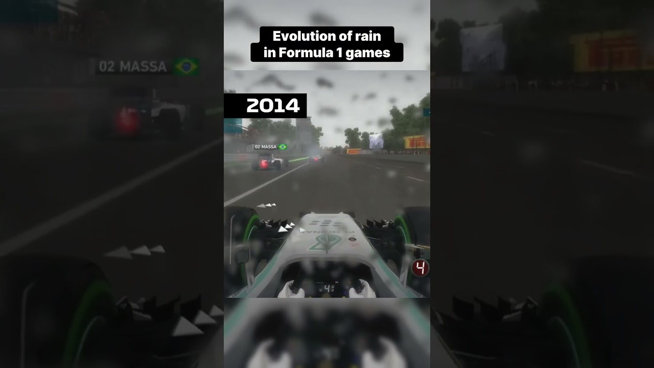 Evolution of Rain in F1 Games #f1 #f124 #f1games