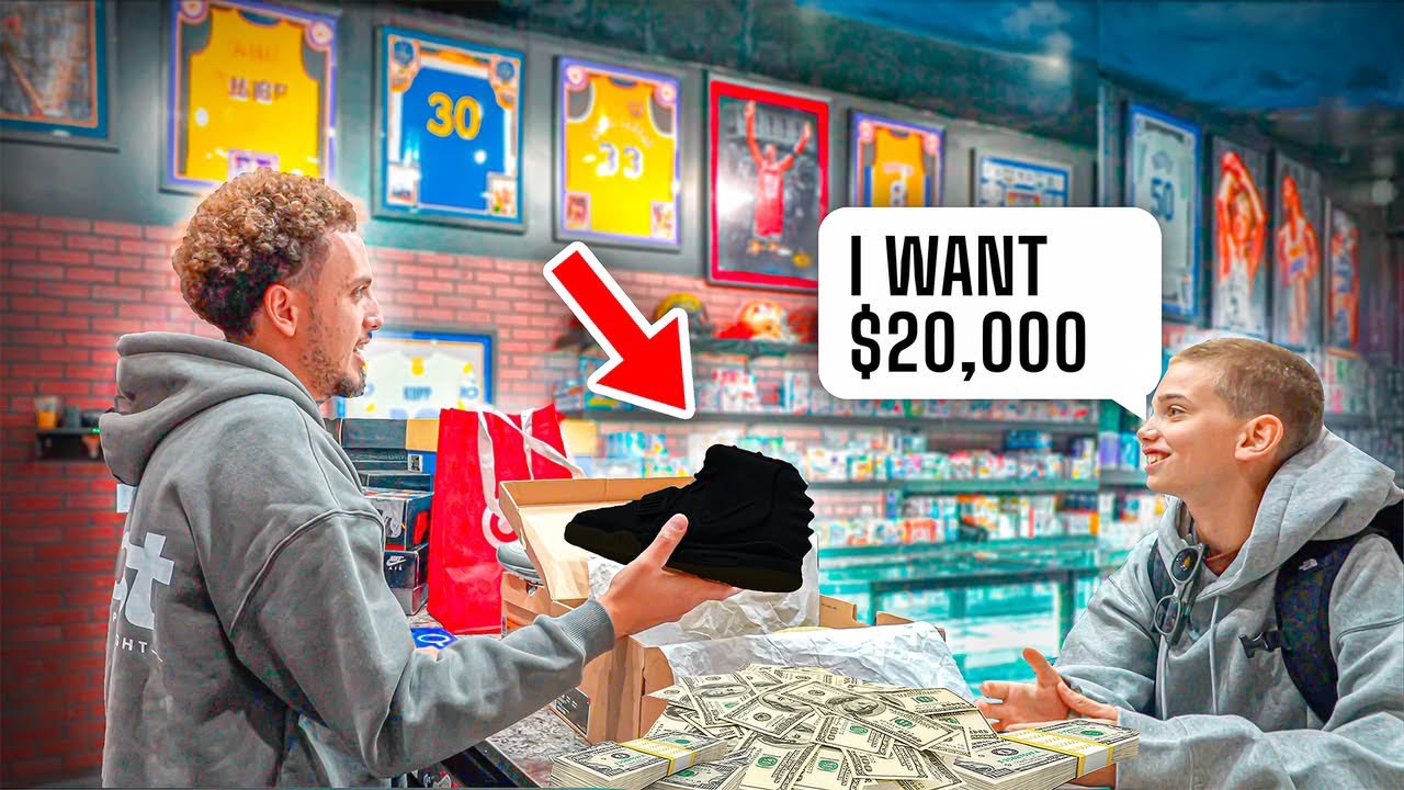 RICH KID SELLS $20,000 RARE SNEAKERS!!! (INSANE HEAT)