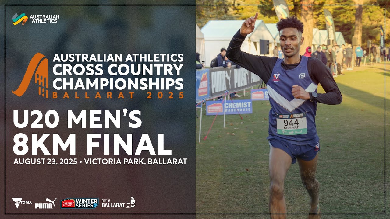 Under 20 Men's 8km Final FULL RACE | 2025 Australian Athletics Cross Country Championships