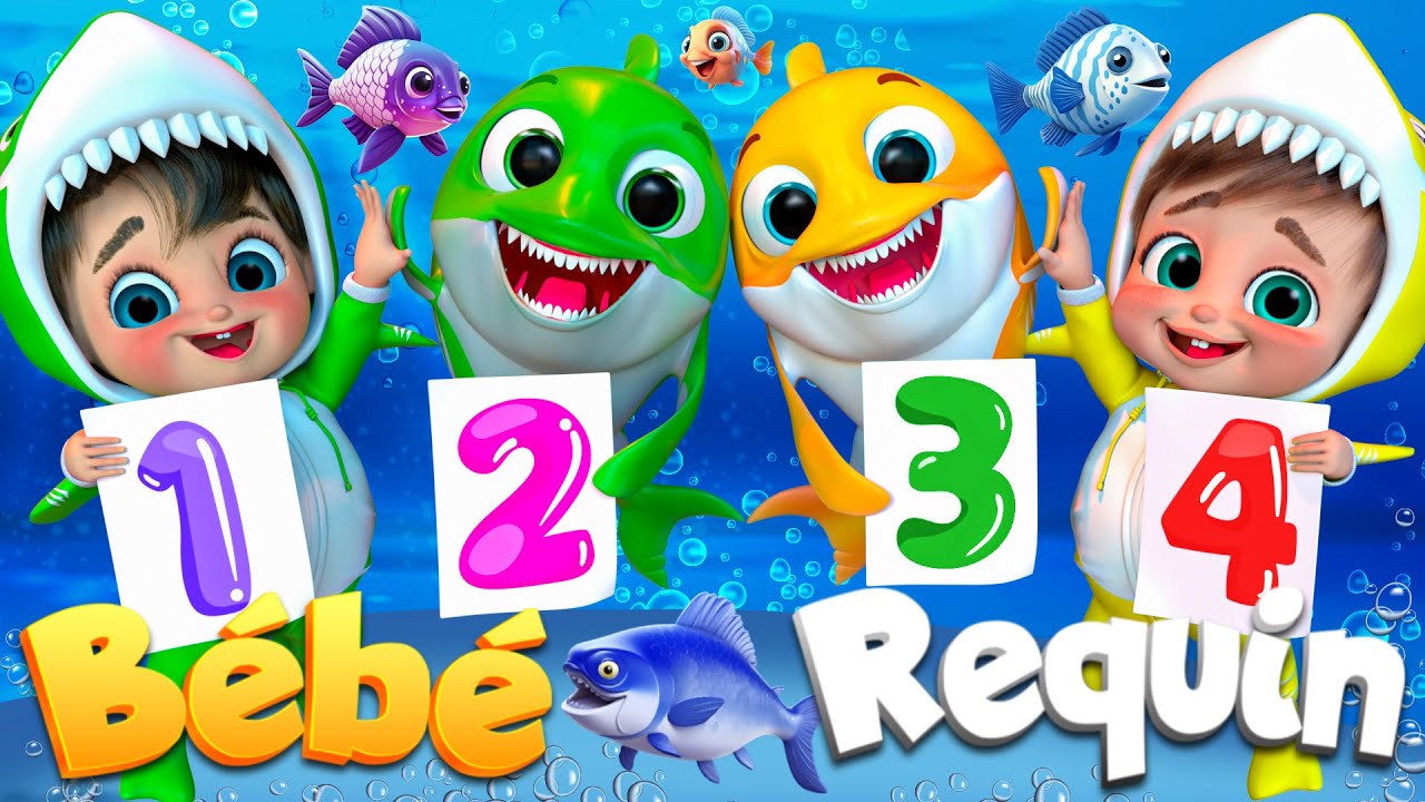 Bébé Requin dans la Mer Bleue | Comptines Et Chansons | À Bébé Chanson @SuperLucaLEFrancais