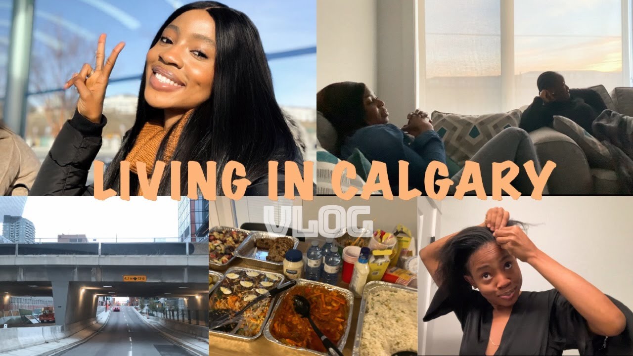 LIVING IN CALGARY VLOG | Visiting a Friend, first day in church in Canada, Train, party with family.