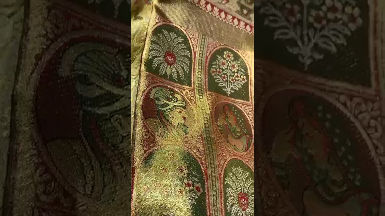 jaipur fort design.exclusive wedding kanchipuram sarees.gold zari saree.
