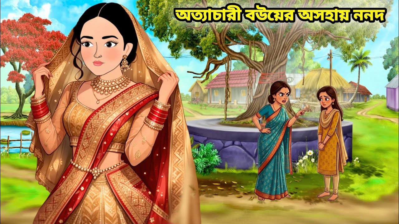 অত্যাচারী বউয়ের অসহায় ননদ।। Moral Story।। bangla new cartoon।।animation video 