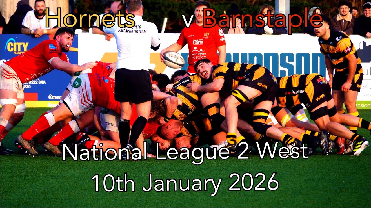 Hornets RFC v Barnstaple RFC 10th January 2026