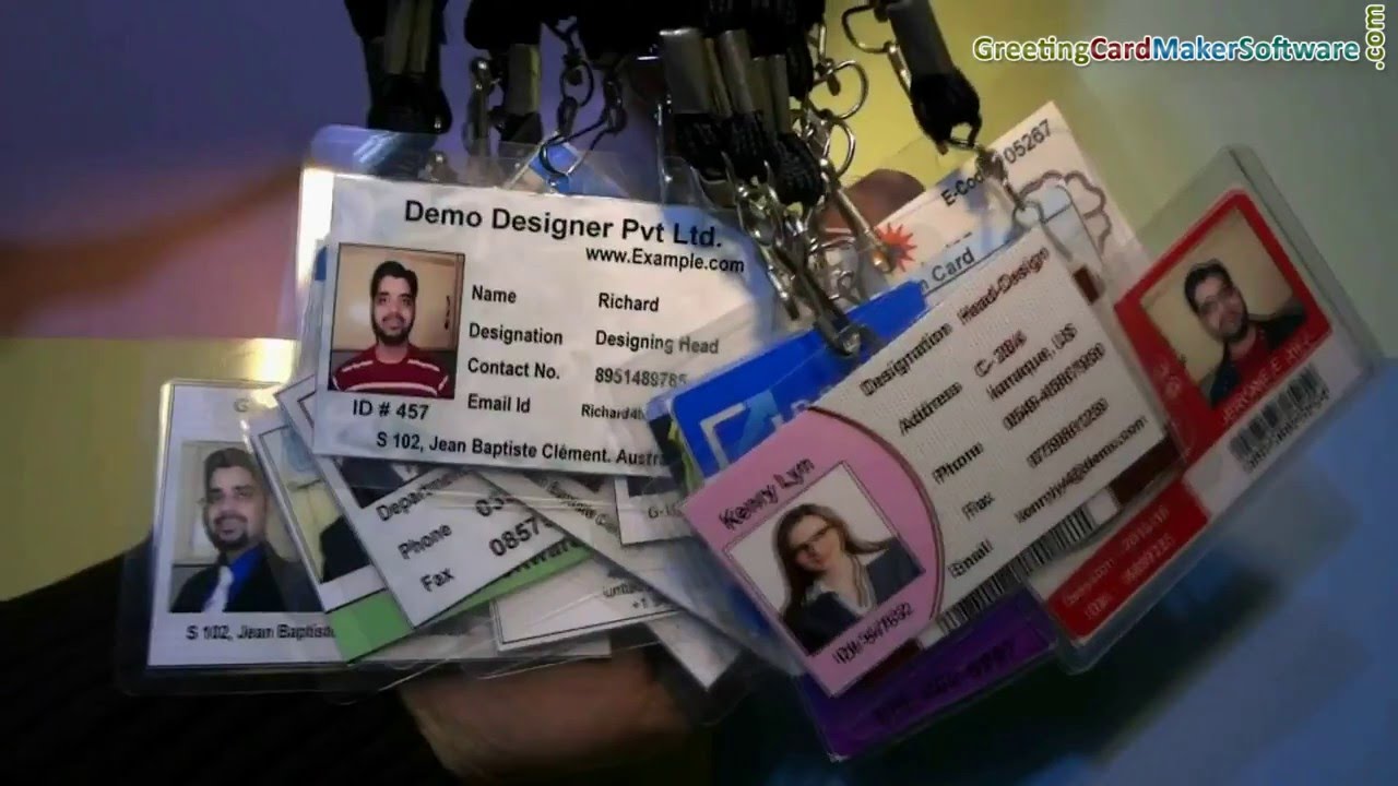 ID Card Maker Software: Designing photo identity card with barcode