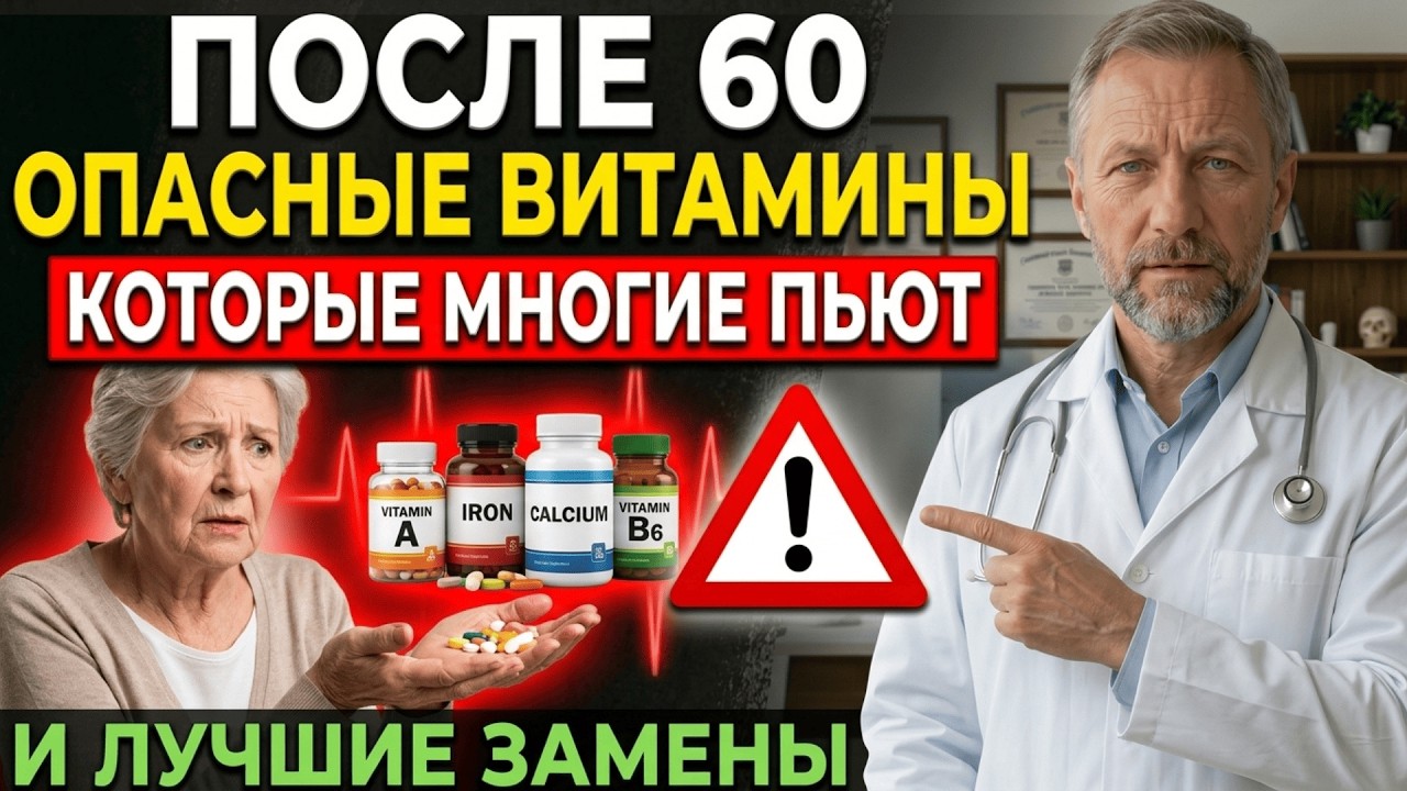 Если вам за 60 — проверьте свои витамины 4 добавки, которые стоит избегать