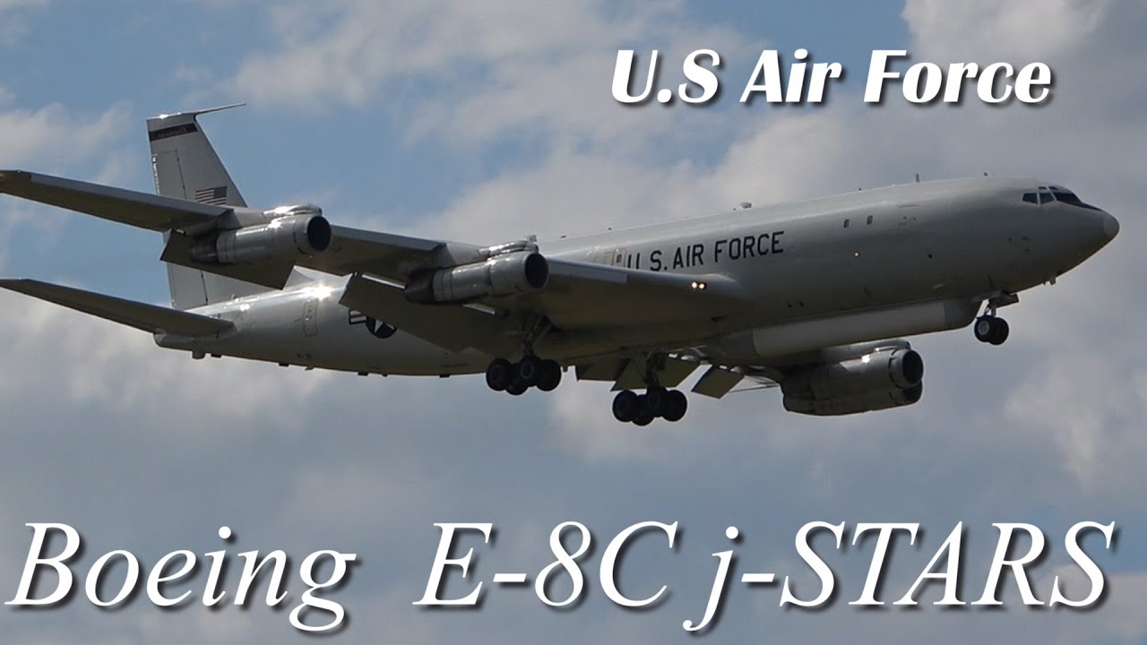 takeoff  boeing E-8C j-STARS  us air force