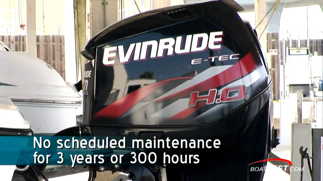 Evinrude E-TEC 250 H.O. (HO)  Engine Feature Reviews / Test - by BoatTest.com