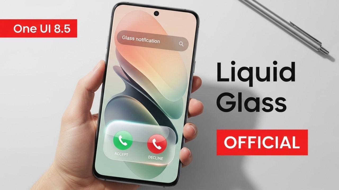 Samsung One UI 8.5 - Liquid Glass!