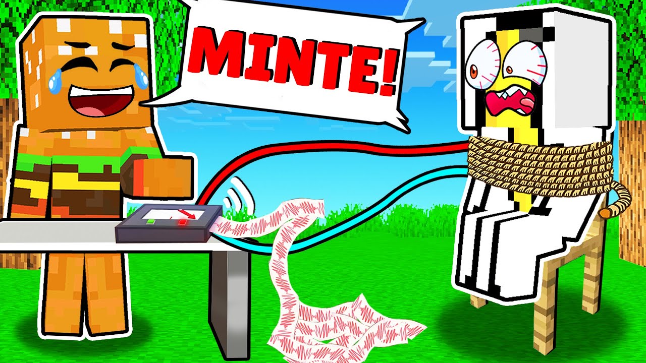 *DETECTORUL DE MINCIUNI* in Minecraft cu FRATELE ANEI...