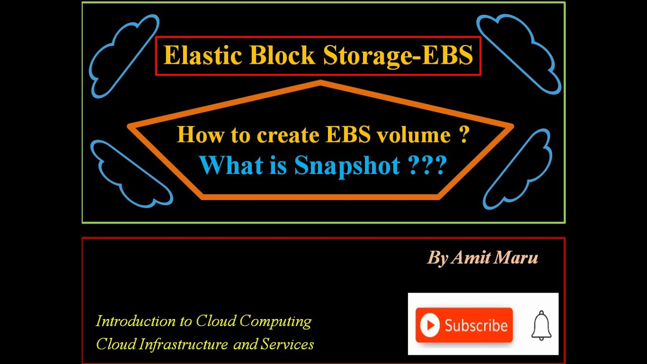 Elastic Block Storage EBS | EBS Volume | Types of EBS Volume | How to create EBS volume