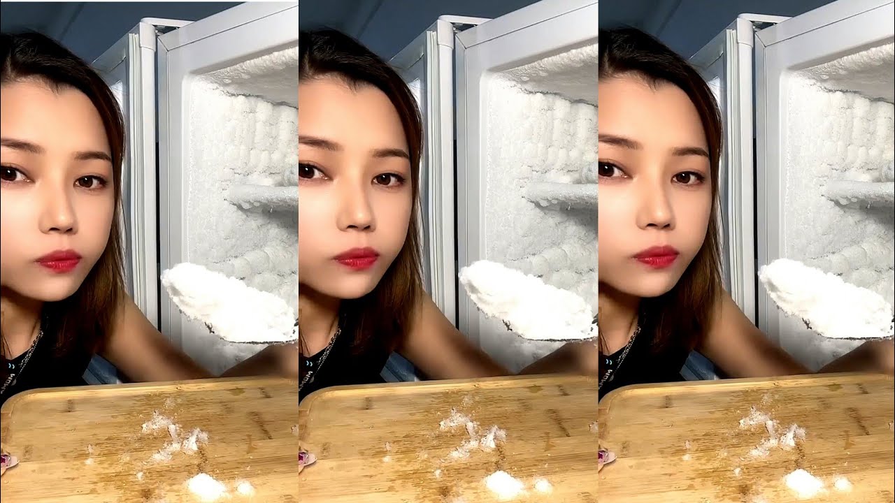 ASMR WHITE ICE EATING / THIN ICE EATING