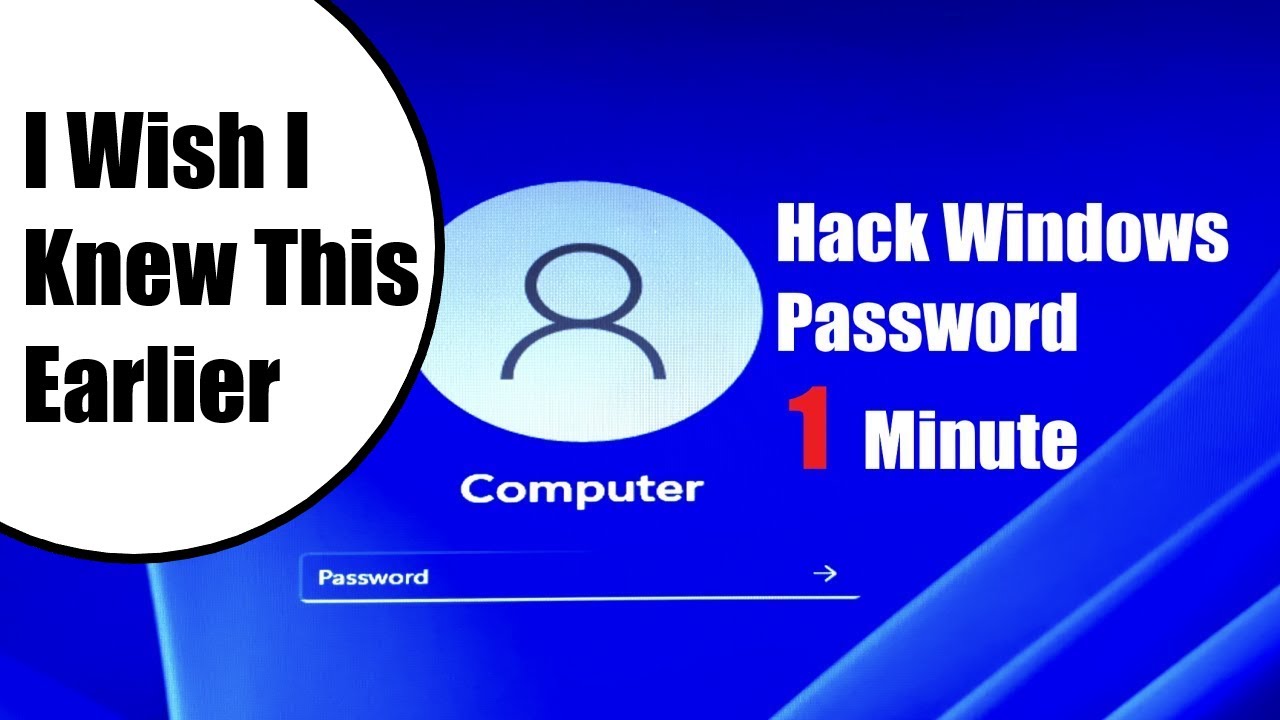 Сброс забытого пароля Windows 10 и 11 менее чем за 1 минуту без программного обеспечения.