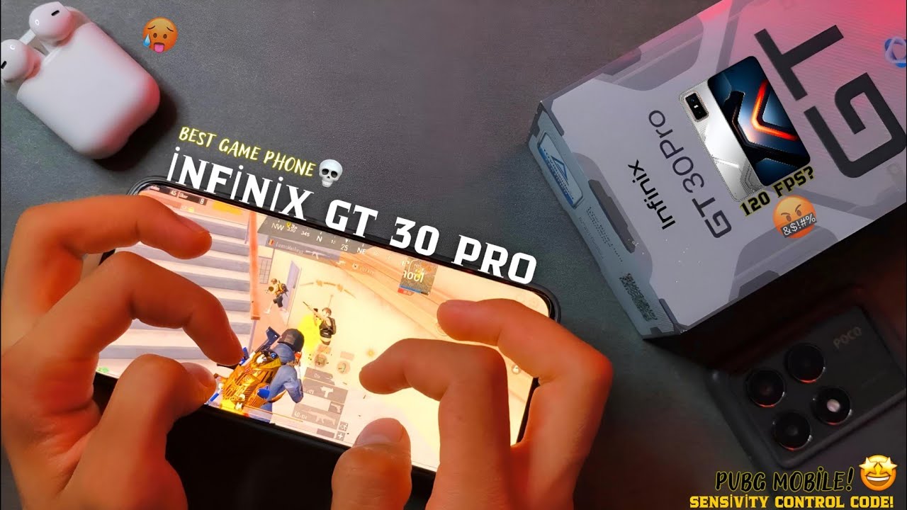 İNFİNİX GT 30 PRO + PUBG TEST🤯 120 FPS? SENSİVİTY AND CONTROL CODE😱🔥