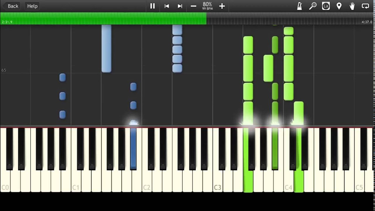 Coldplay - The Hardest Part [Synthesia Tutorial]