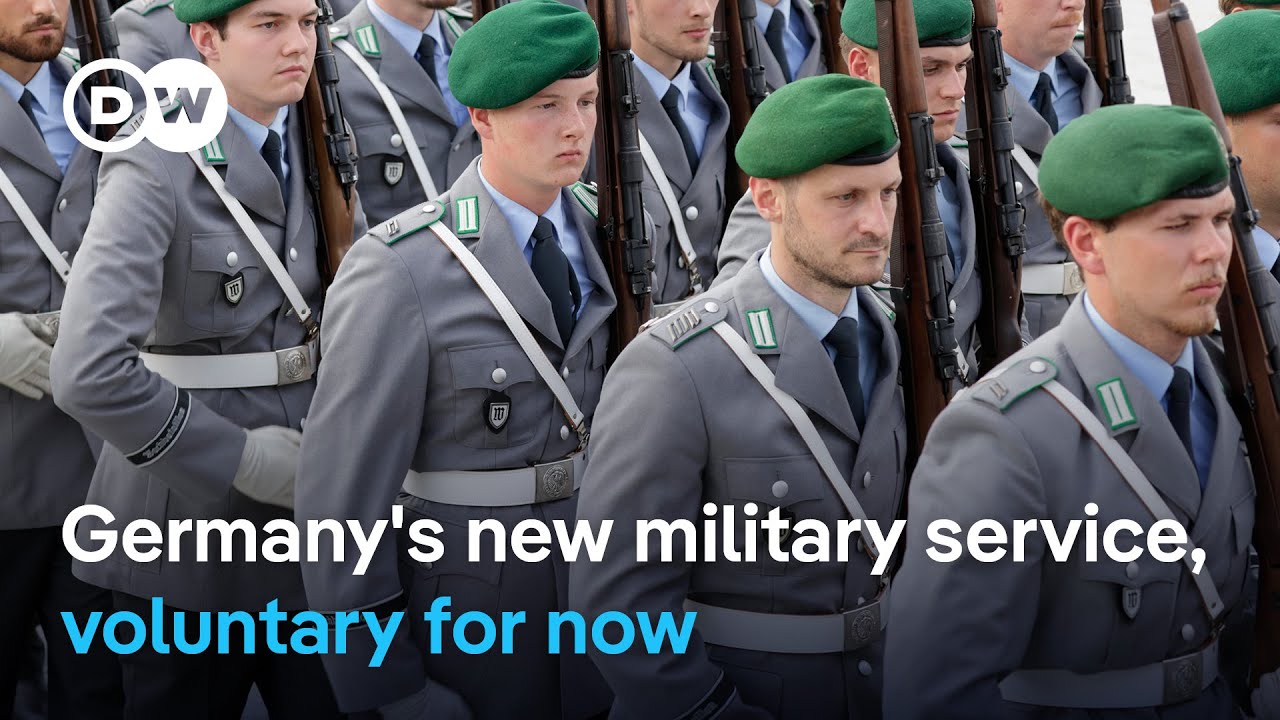 German lawmakers approve voluntary military service, 18 year-old men face mandatory checks | DW News