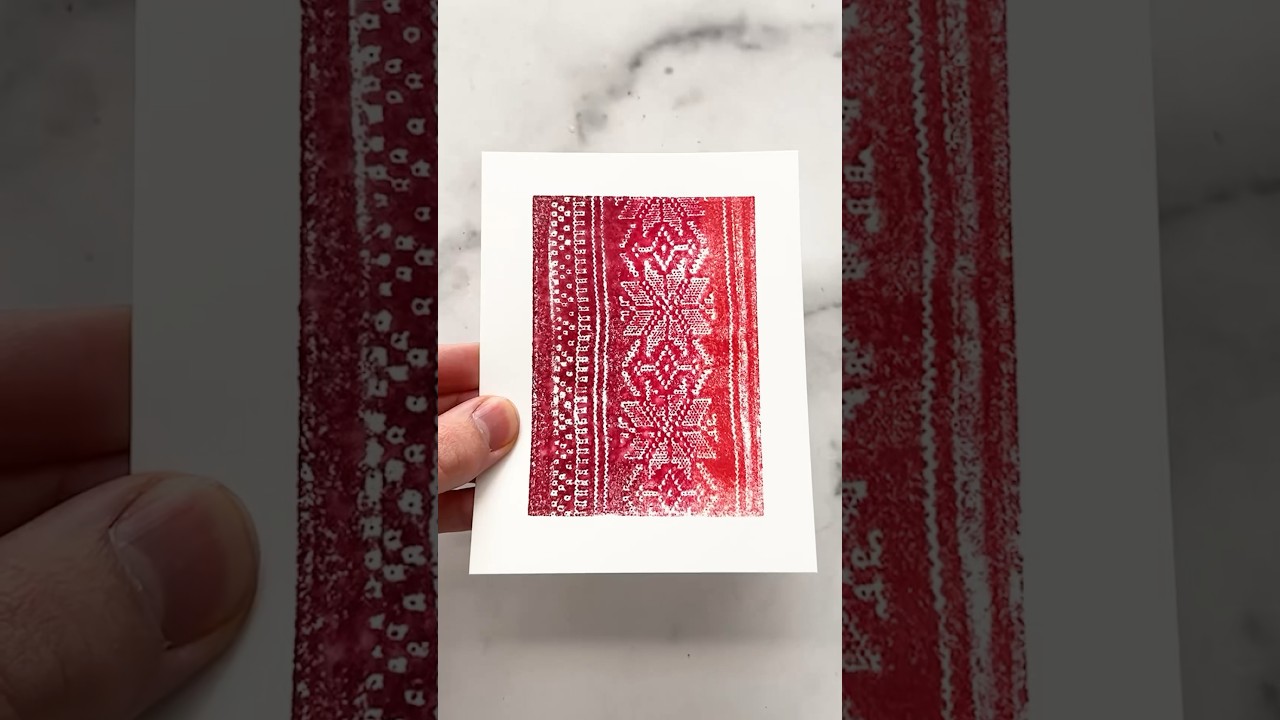 Turning ANYTHING Into A DIY Stamp With Stamping Foam!🤯 #craft #art #stamp