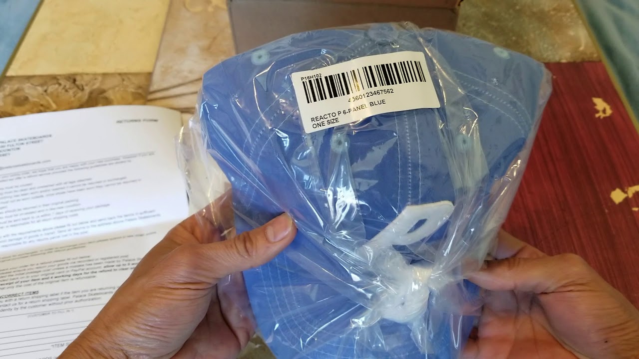 Unboxing Palace Skateboards Reacto P Logo 6-Panel Hat Cap! 3 31 2019