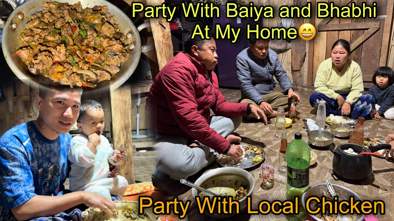 Party With Baiya and Bhabi At Our Home😆 Local Chicken Party || Village Life