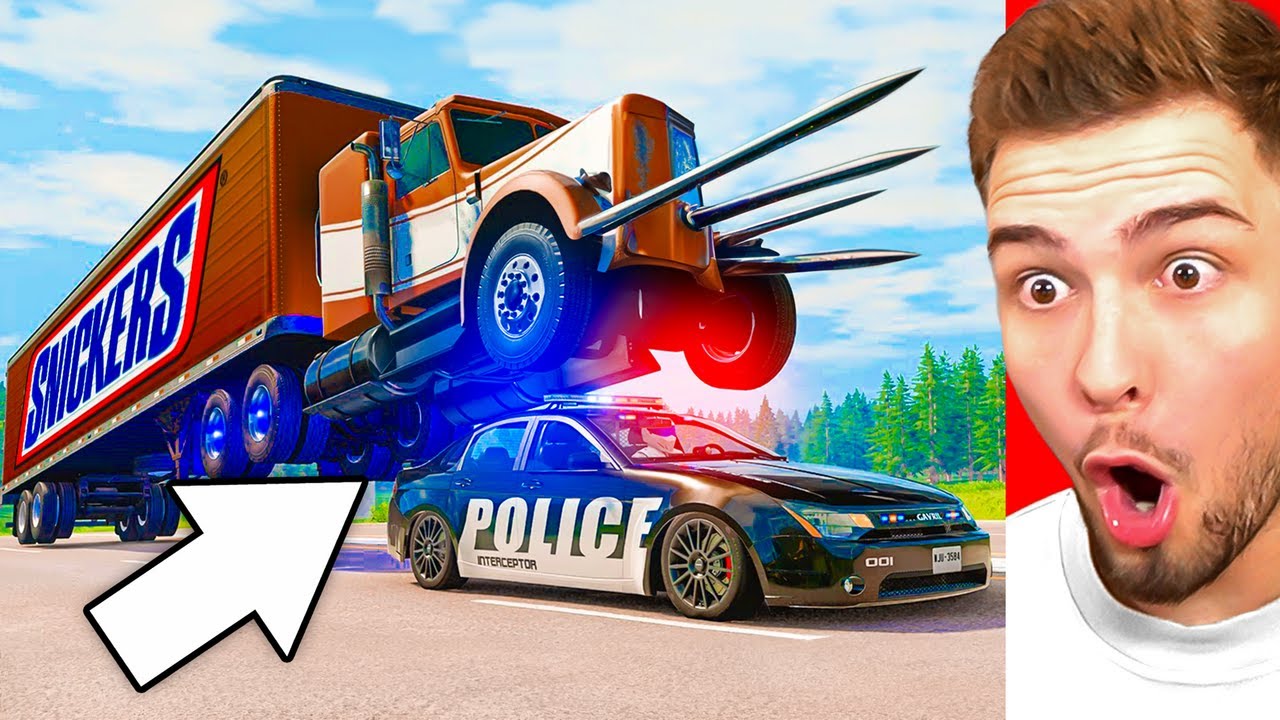 VERRÜCKTE POLIZEI JAGD in BeamNG!