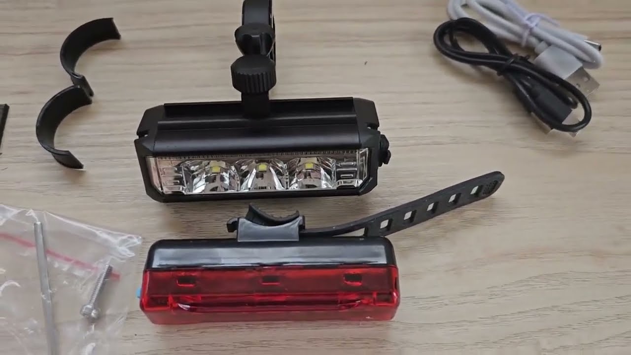 Lumiere Velo, Eclairage Velo Ensemble 6000 Lumen Lampe, Lampes avant & arrière pour vélo trottinette
