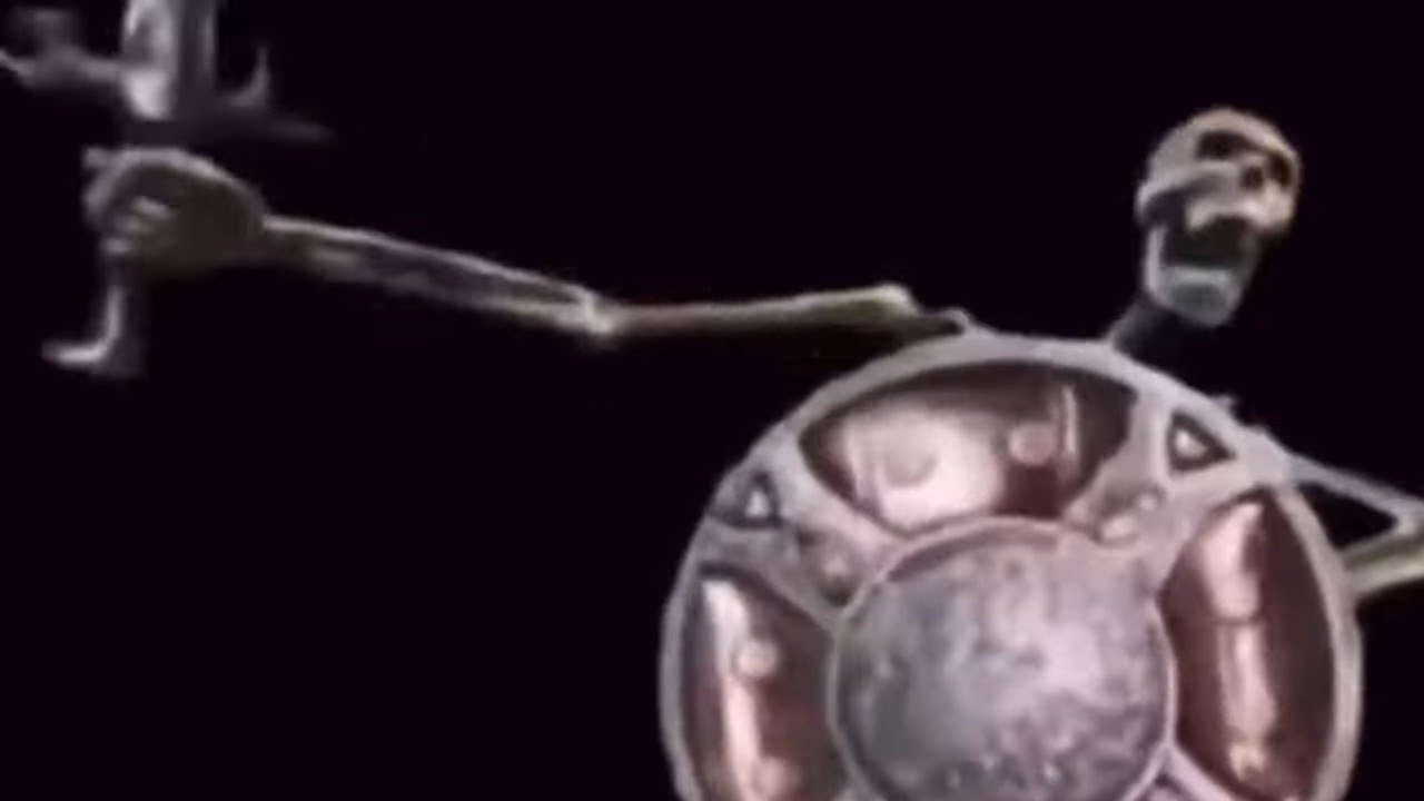 Hour long silence broken up by random skeleton banging shield