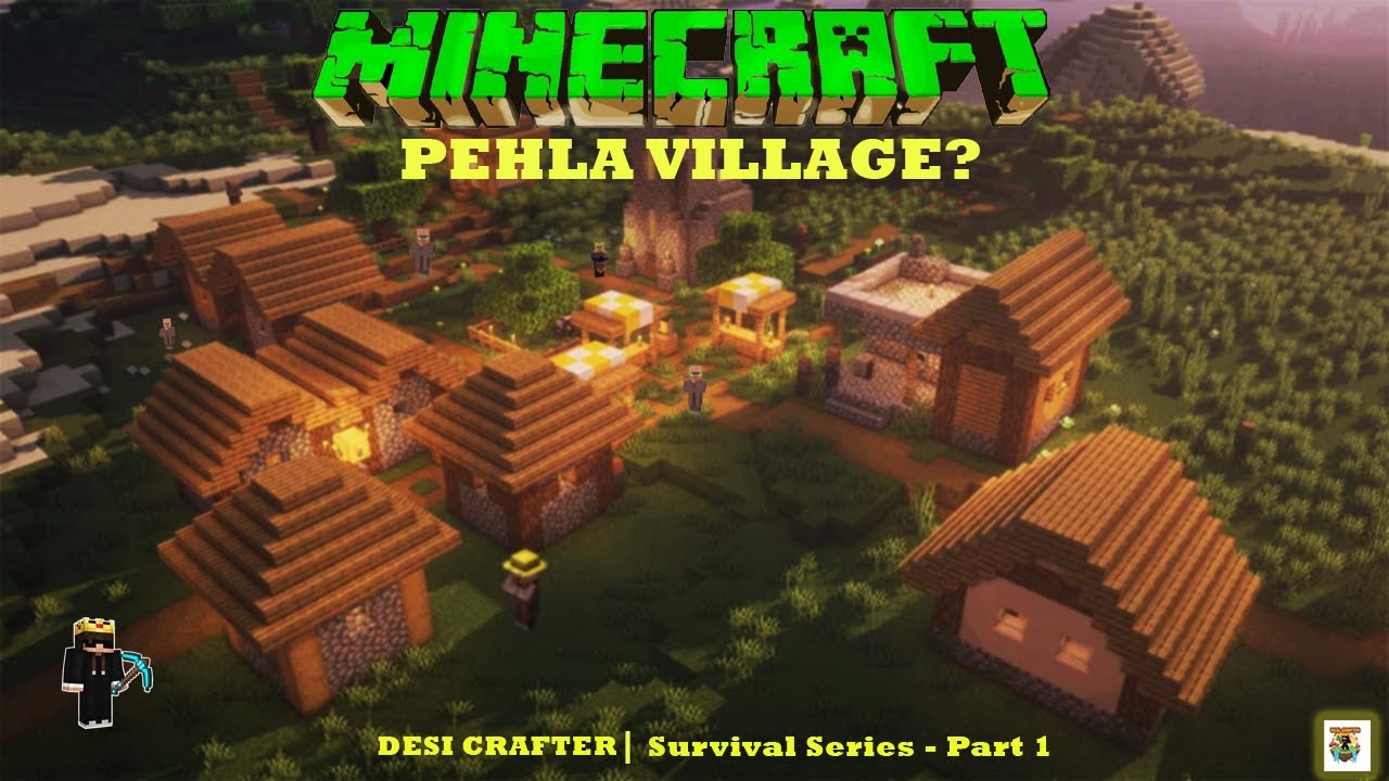 I Found A Village! 🏠 Minecraft Survival Series Ep 01   Desi Crafter