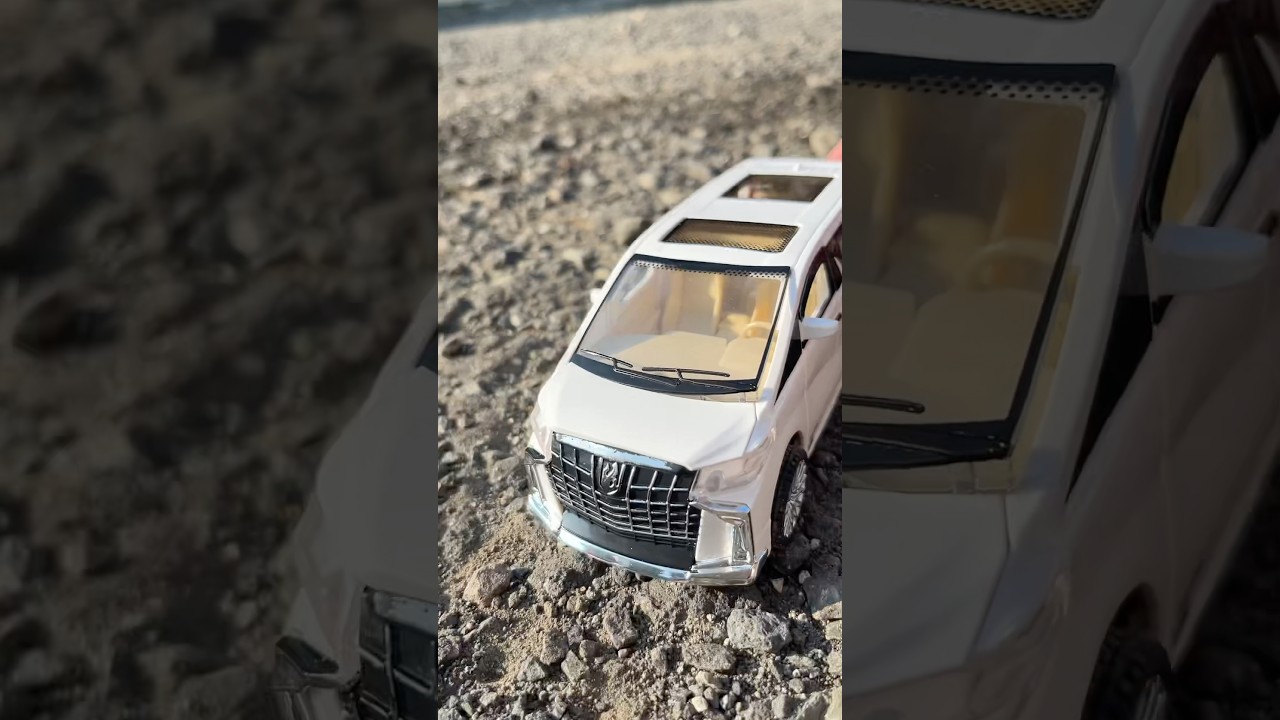 ASMR Mobil Alphard mainan jalan di jalan rusak 