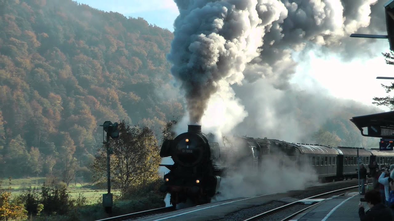 Scheinanfahrt auf der G&auml;ubahn mit 01 1066
