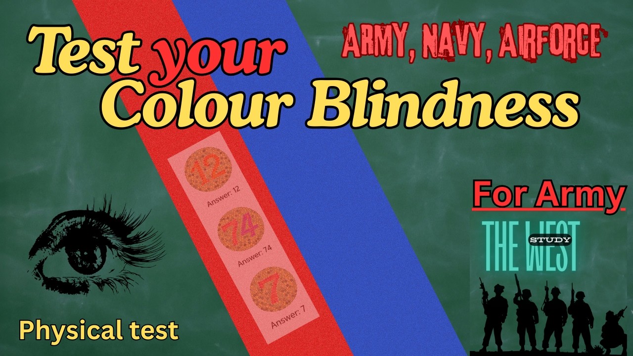 Fail or Pass? Army Color Blindness Medical Test! Check your eyes now🫂