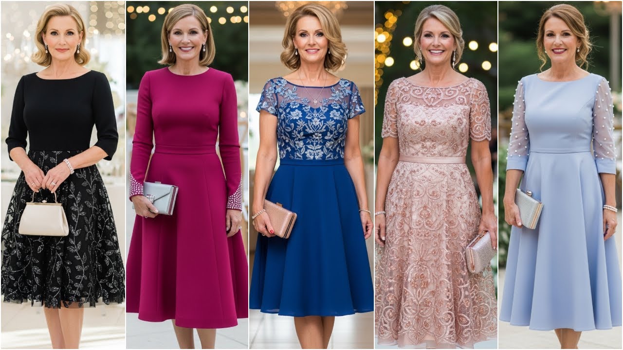 Top Fit and Flare Mother of the Bride Dresses: Most Flattering Wedding Guest Gowns for Moms!