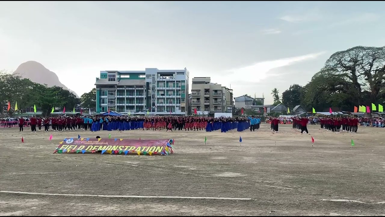 El Nido town's Field Demo 2024 (a performance of the Western Philippines University-El Nido campus)
