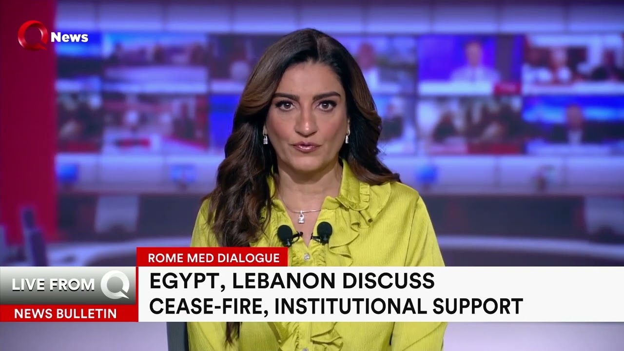 Egypt, Lebanon FMs discuss ceasefire endeavors at Rome Med Dialogues
