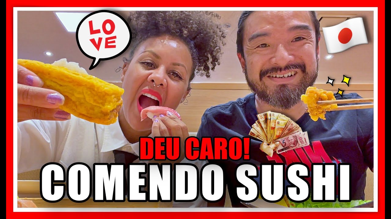 COMENDO EM CASA DE SUSHI CARO| SASHIMI DE CAVALO| CURIOSIDADE NO JAPÃO