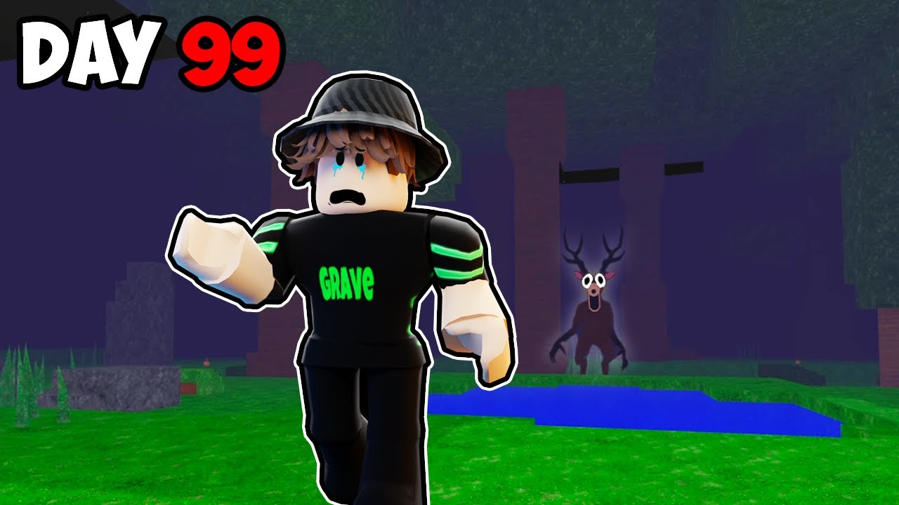 Я выжил 100 ДНЕЙ в лесу Roblox..(Пошло не так)