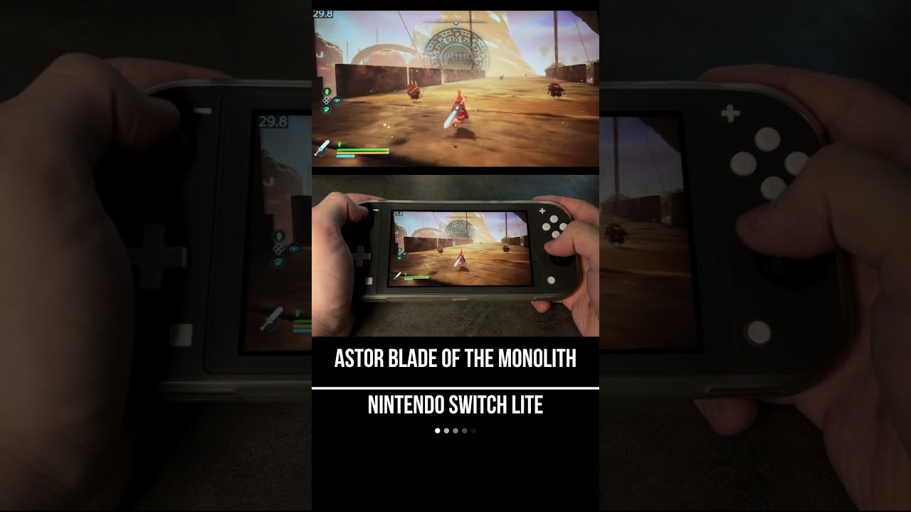 Astor: Blade of the Monolith Nintendo Switch Lite Gameplay