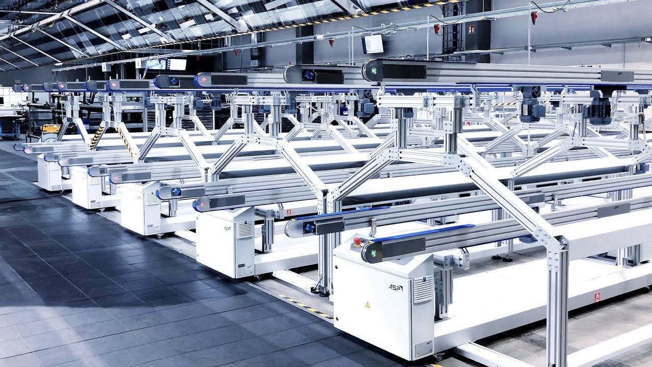 Förderbänder Industrie 4.0 mit der Puffer Fördertechnik von ASP AUTOMATION