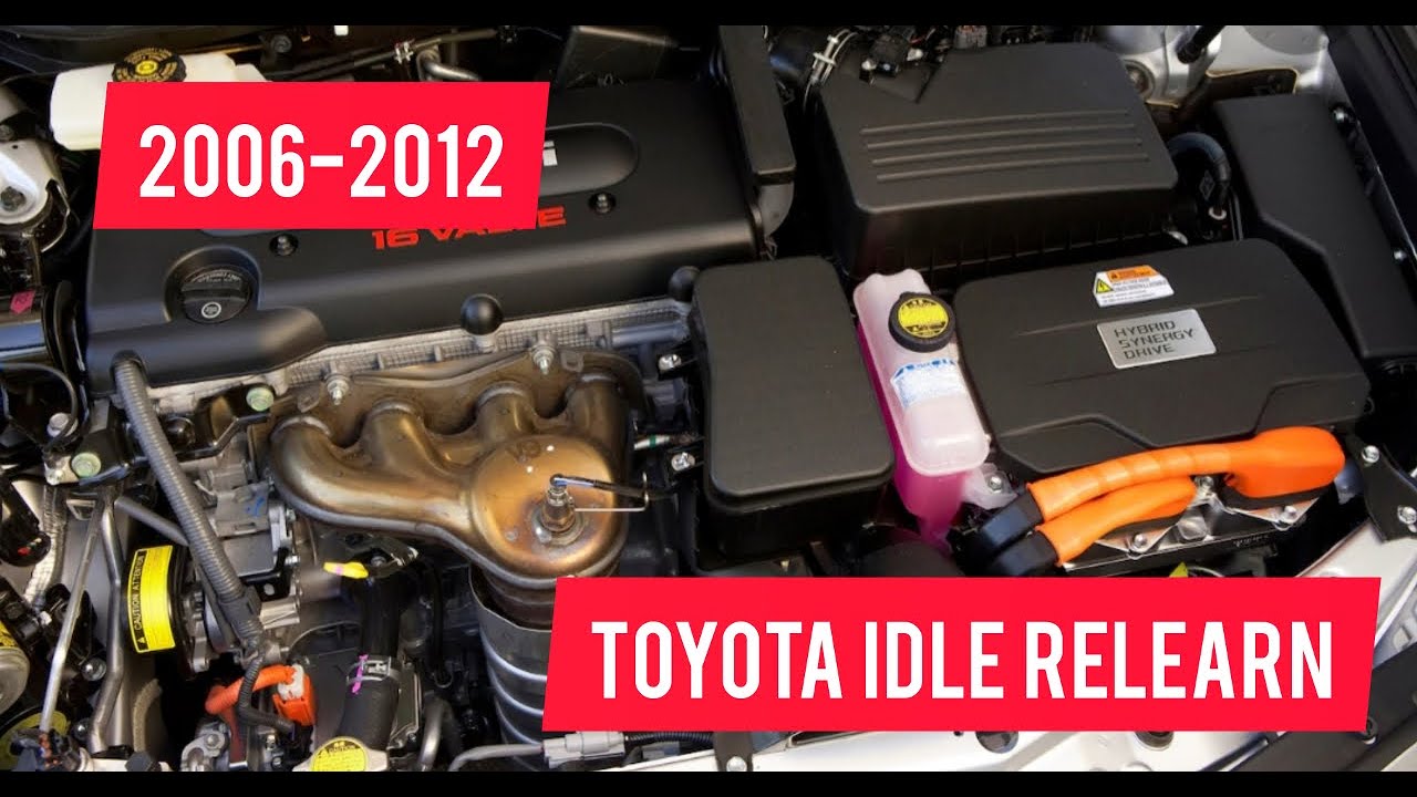 Процедура повторной настройки холостого хода Toyota 2006-2012