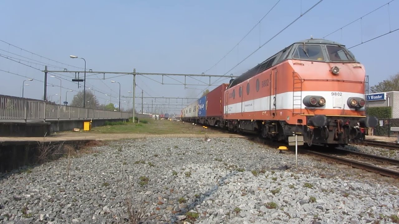 Pure Dieselpower sound !!! Ex Belgium strong Big Diesel Locomotive! 🚂