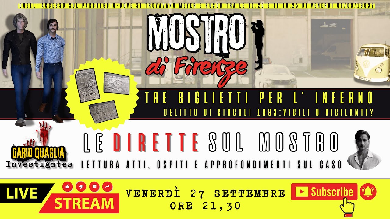 Mostro di Firenze_Tre biglietti per l' inferno-Delitto di Giogoli 1983: Vigili o vigilanti?
