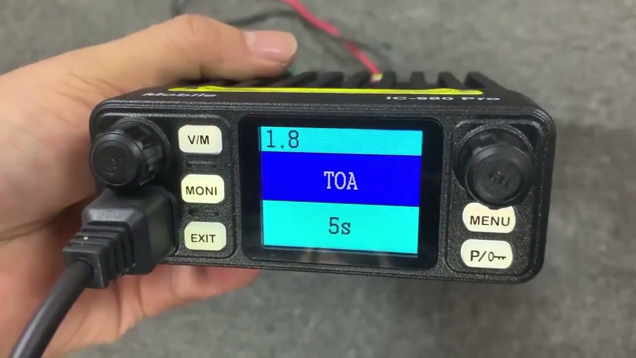 HIROYASU Walkie Talkie IC-980 Pro UHF VHF Dual Band 25W AI Noise