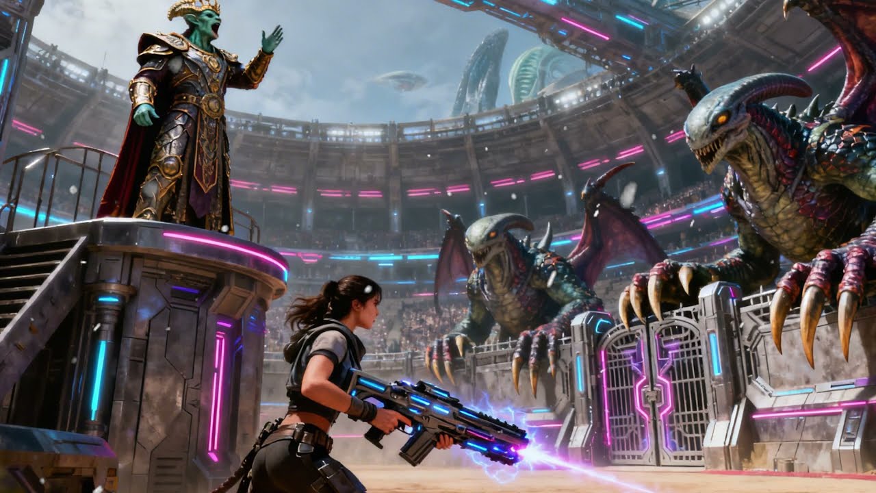 The Arena Master Said, “No Human Survives Round One ” | She Replied, “Watch Me ”   HFY Sci Fi