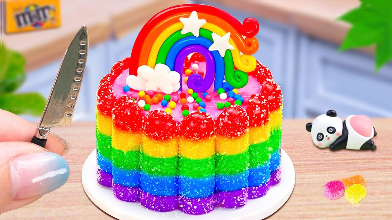 Perfect Mini Rainbow Jelly Cake 💖🌈 Simple Miniature Cake Recipes For Cake Lovers 🧡 The Cake Corner