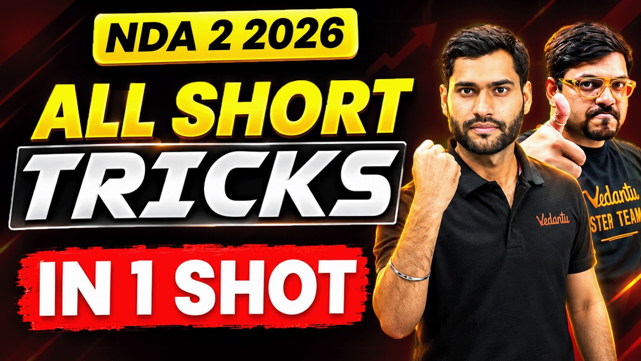 NDA Maths : Complete Chapter-Wise Short Tricks in 1 Shot | NDA 2 2026 | Mukul Sir