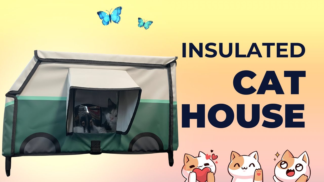 Keep them warm and toasty in the cold! outdoor cat house
