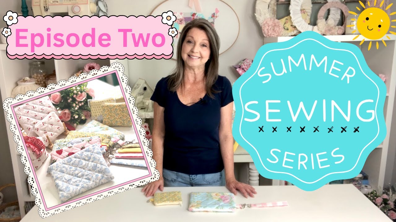 Summer Sewing Series! Episode Two: Quilted Wristlet Zipper Pouch • Handmade Projects for Beginners